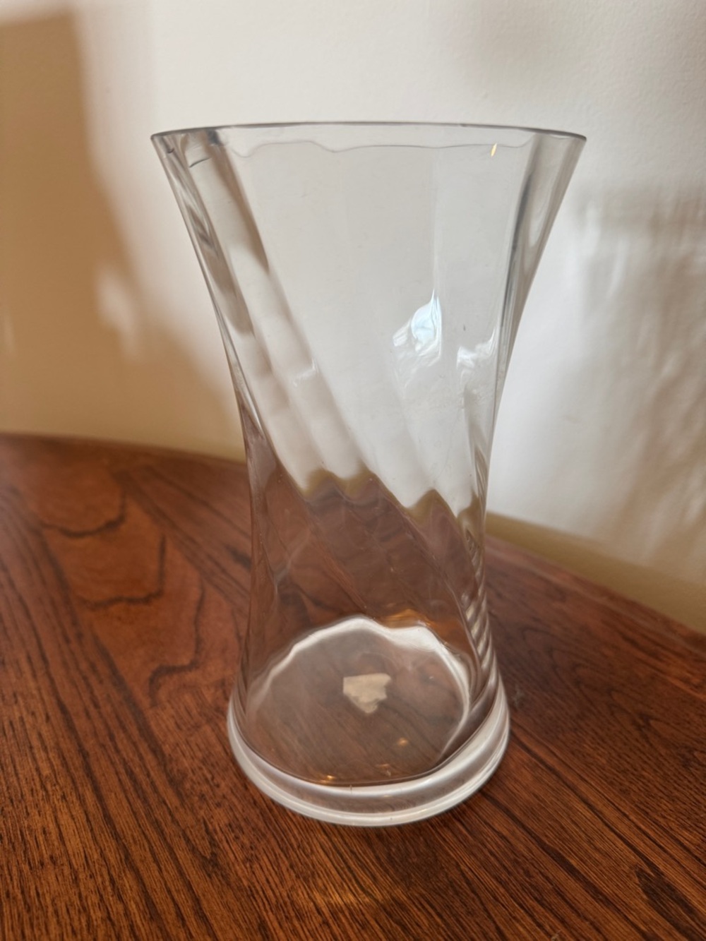Clear Glass Swirl Vase - Home Accents